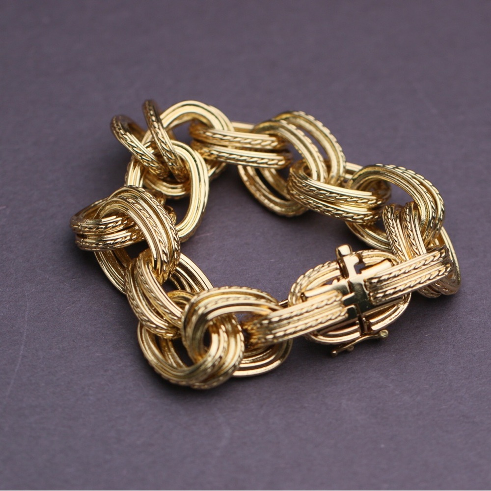 Annie Bing Gold Multi-Link Statement Bracelet - Picture 5 of 7